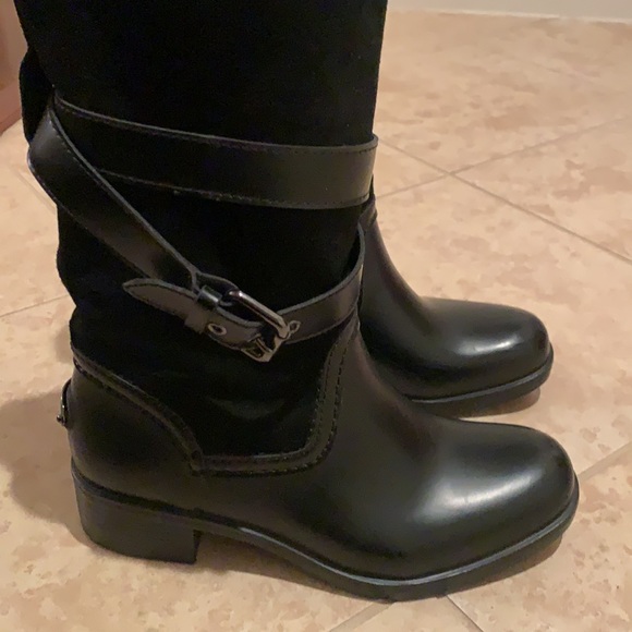 Coach Zena cold weather snow suede black boot - Picture 3 of 6